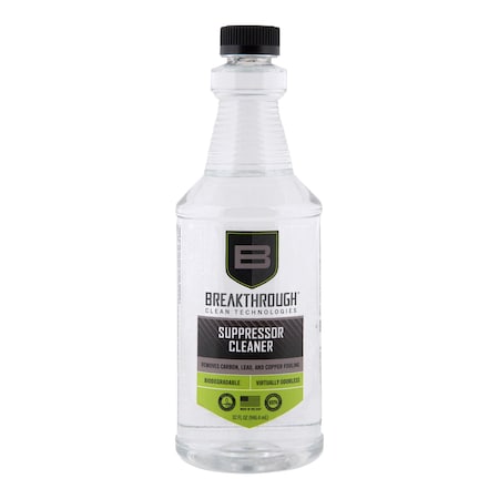 Breakthrough Clean Technologies Suppressor Cleaner, 32oz, Clear BTSC-32OZ